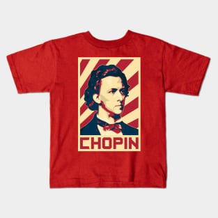 Chopin Retro Propaganda Kids T-Shirt